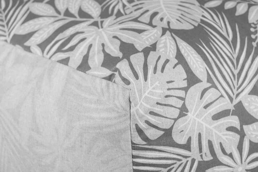 Pouf Carré Print Gris - 3