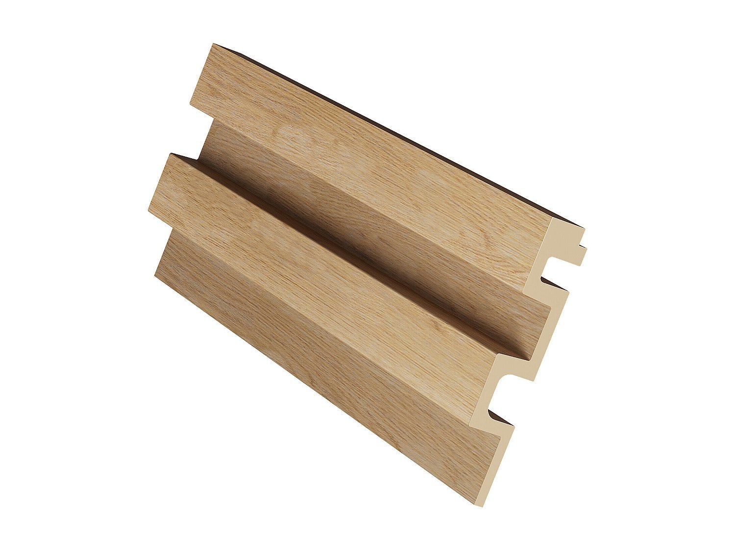 Panel ścienny 3D - Opakowanie 2,83 m² - Kolor naturalne drewno - Zestaw 8 sztuk - FLINT