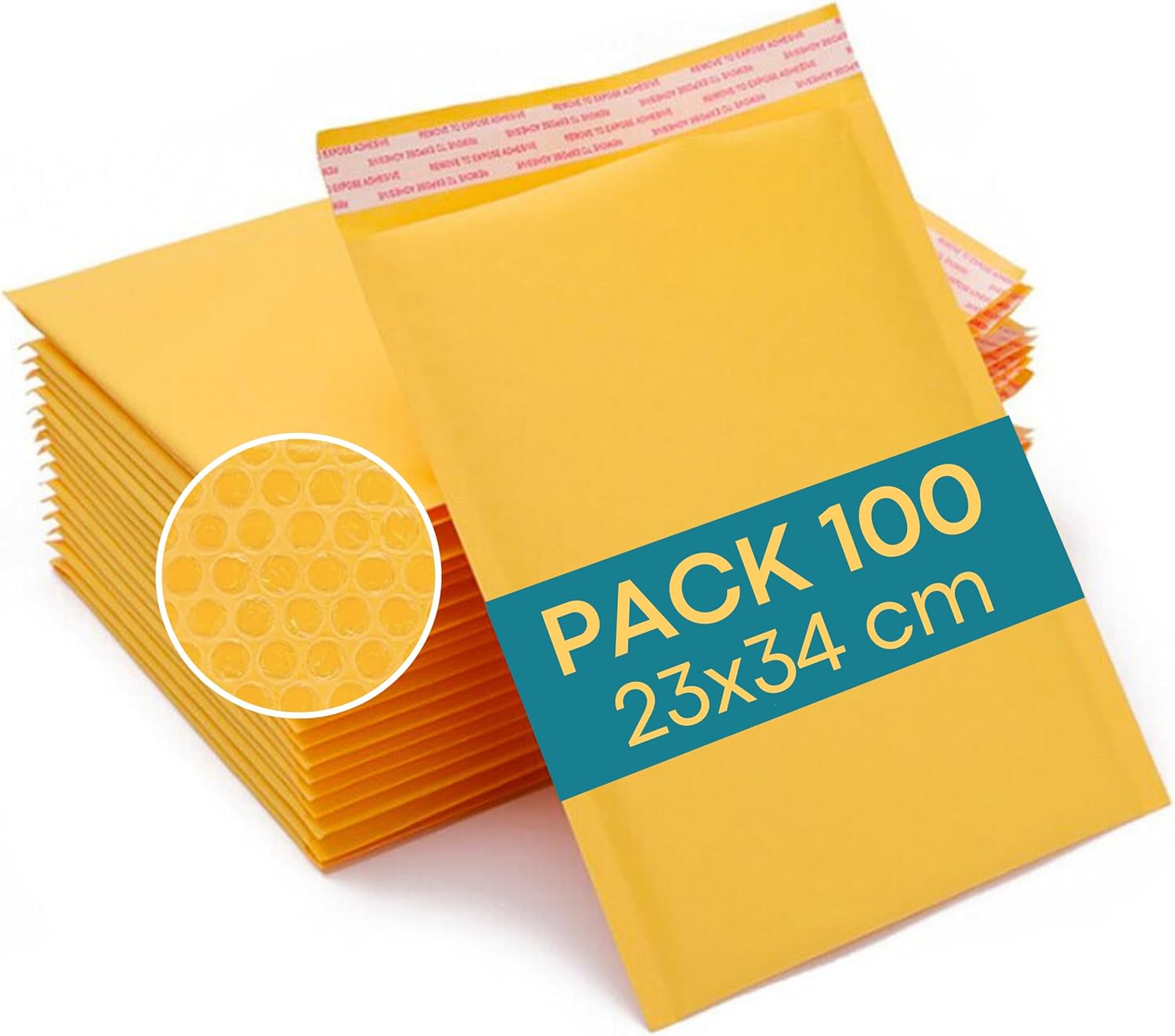 Lot De 100 Enveloppes D'Expédition Auto-scellantes Bleues - Format 19x24 Pouces (2.5 Mil) - ProLine