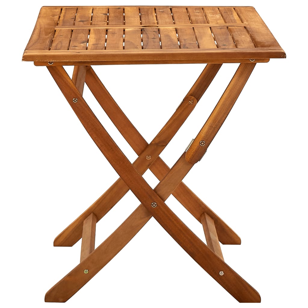 Table de jardin pliante en bois d'acacia massif 120x70x75 cm - 3