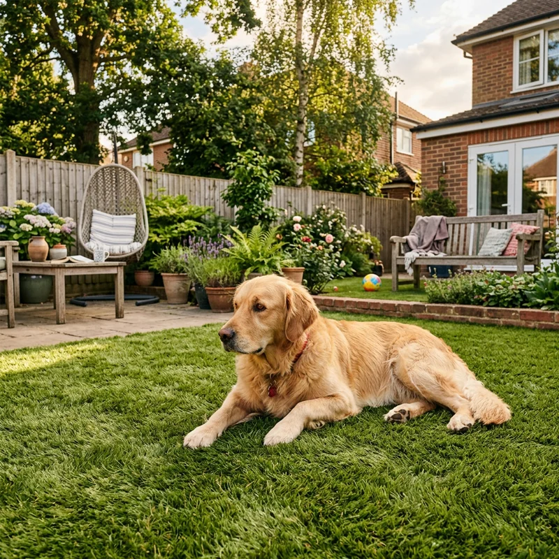 Arquiservi - Relva artificial Jardin Ultra 45mm 2x6m (12m²) Alta densidade, fácil instalação, para jardim, terraço e exteriores - 4