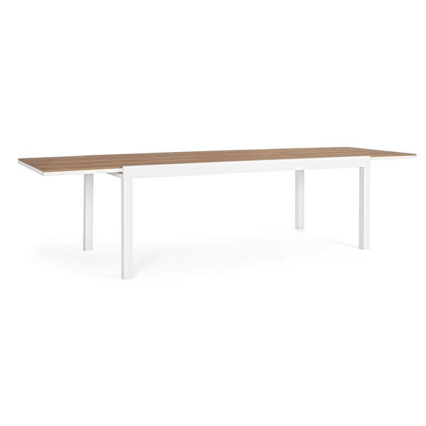 Table d'extérieur 200-300x95x74h Blanc