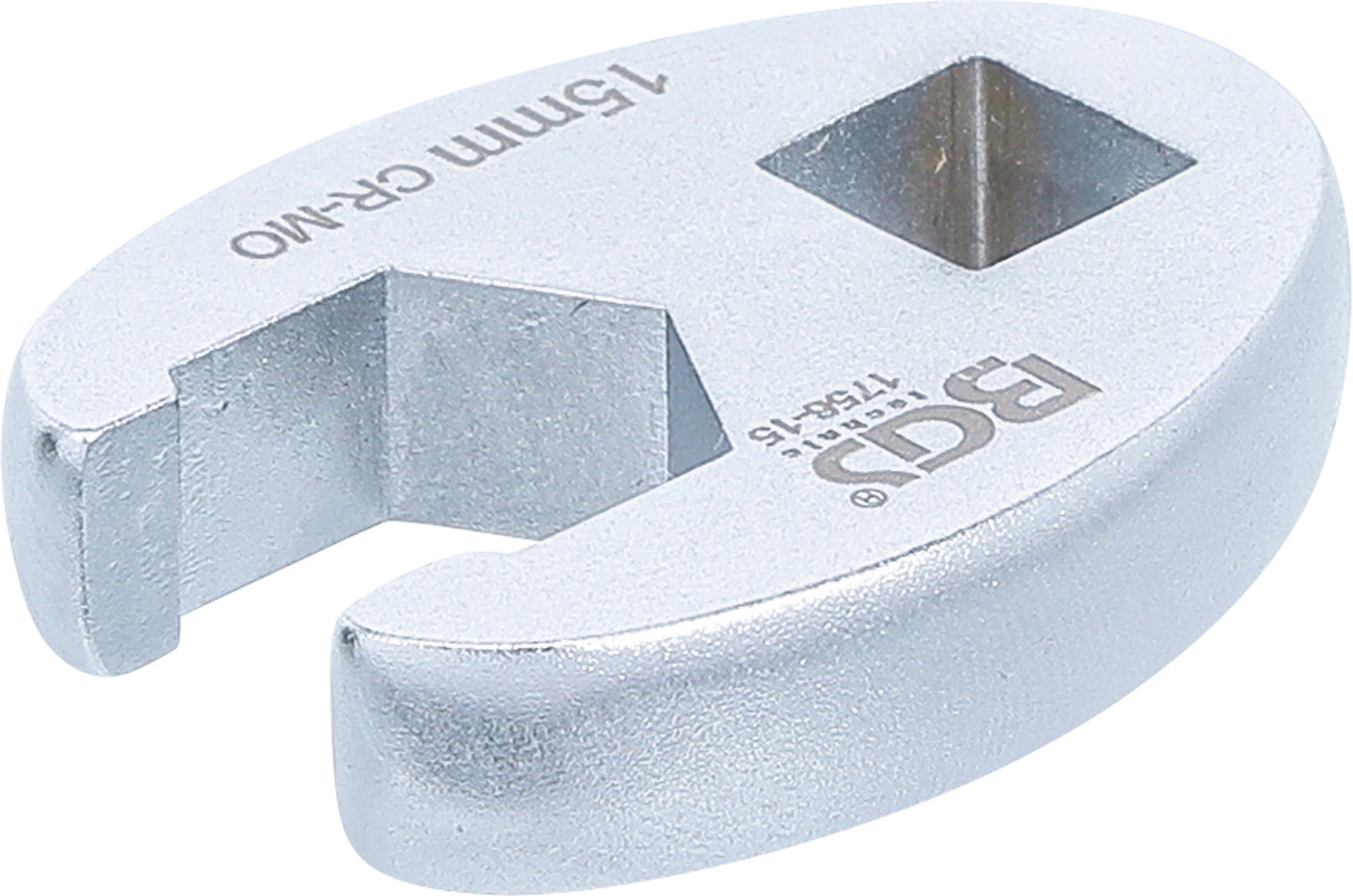 BGS Klucz do odkręcania śrub z łbem kwadratowym, napęd kwadratowy wewnętrzny 10 mm (3/8") SW 15 mm - 1756-15