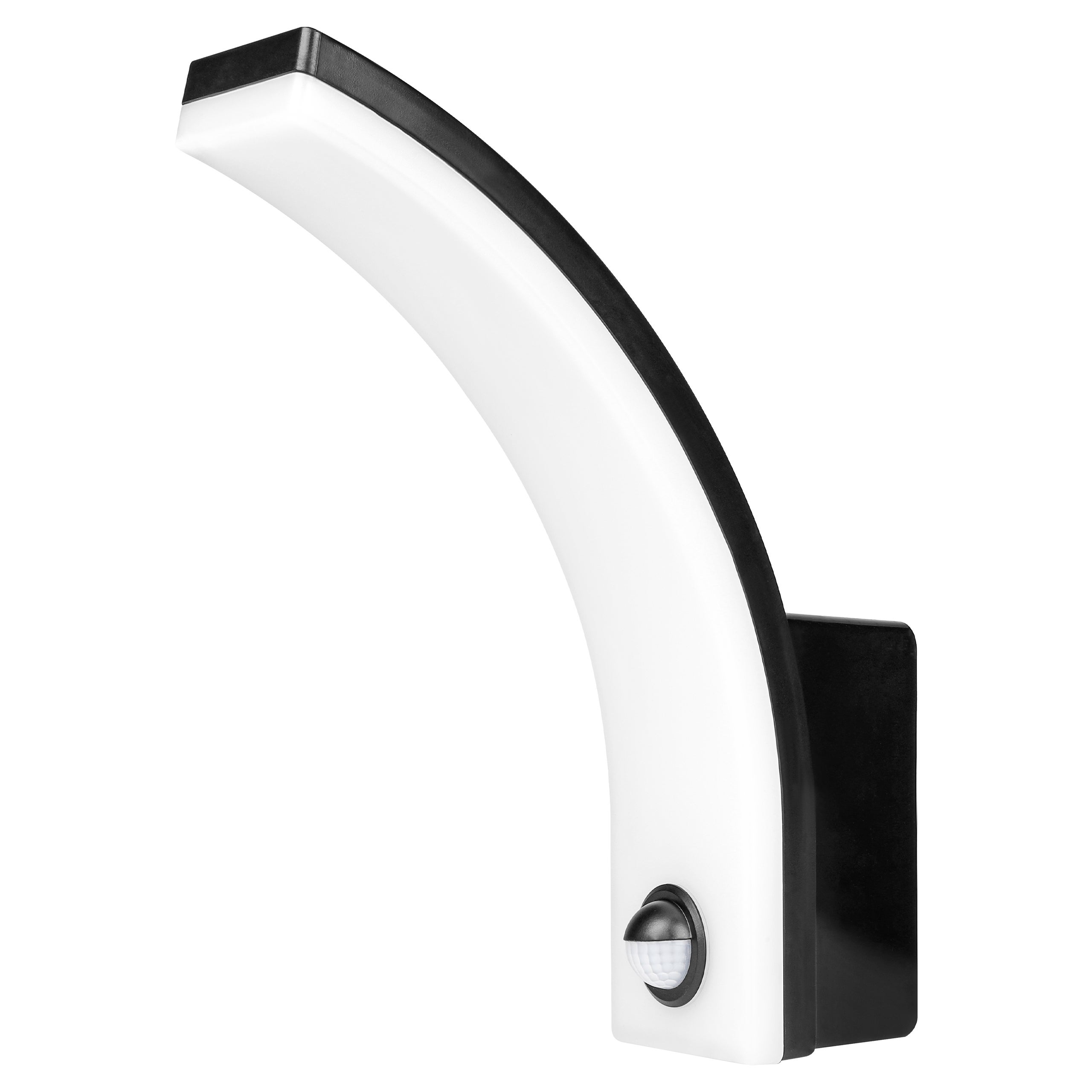 Oprawa architektoniczna LED Limono 20W IP65 czujnik PIR 4000K kinkiet zewnętrzny czarno-biały MasterLED