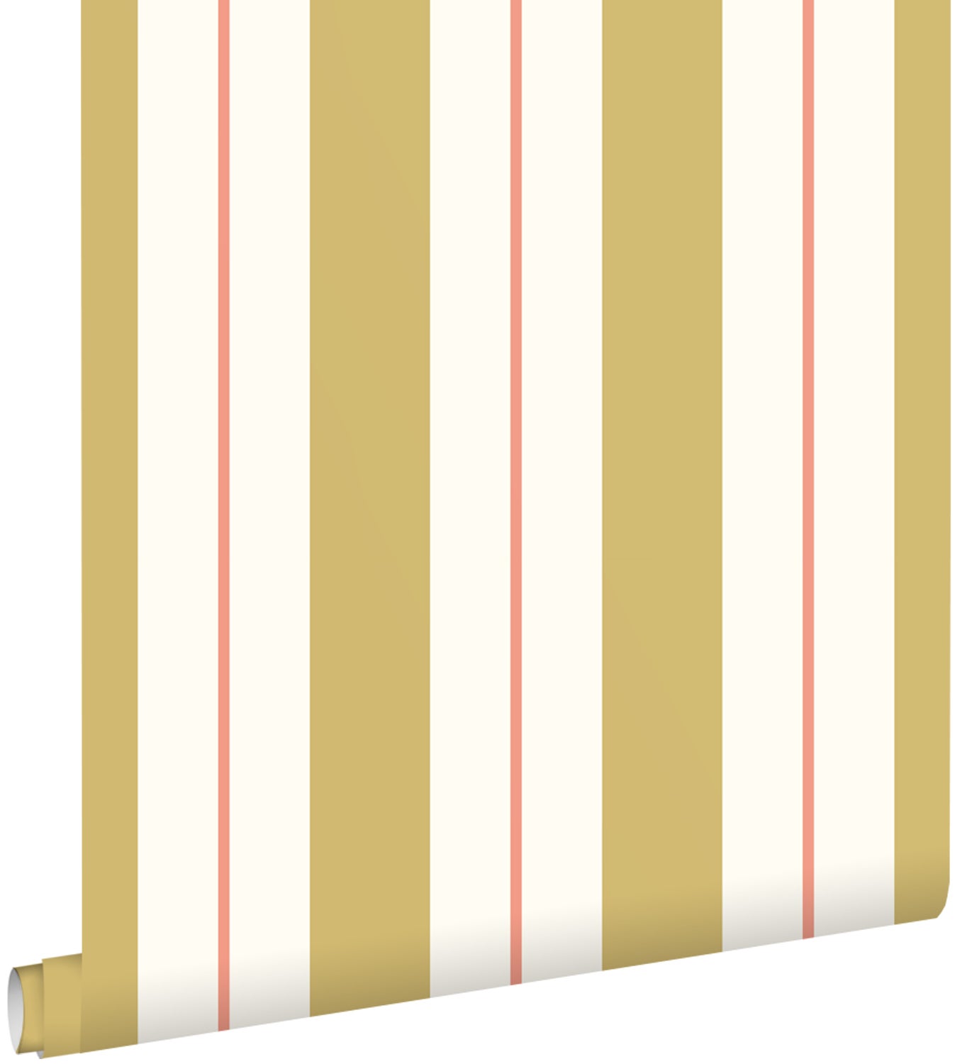 Tapeta paski ochry żółtejIpomarańczowym - 50 x 900 cm - ESTAHOME