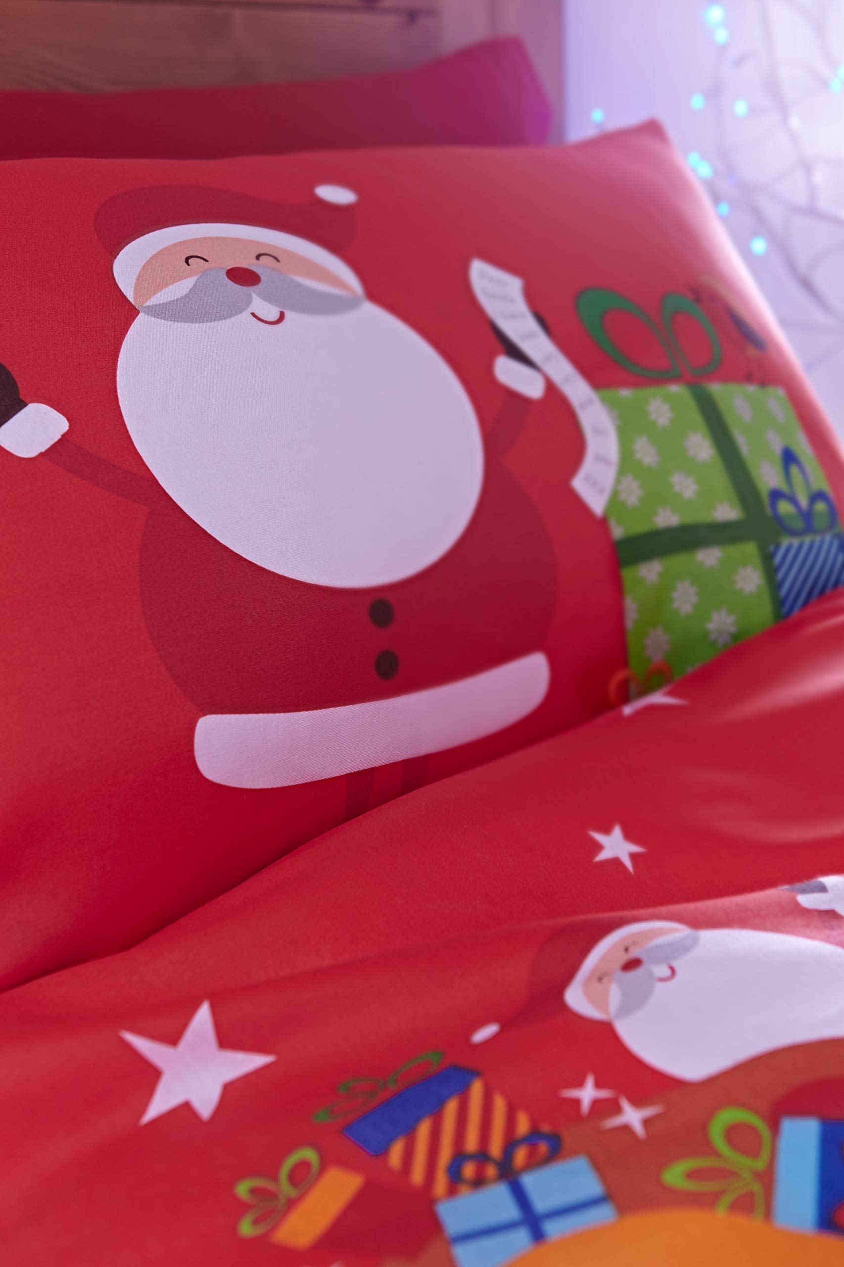 Catherine Lansfield - Set coordinato con copri-piumino e federe, per letto matrimoniale, dimensioni 200 x 200 cm + 2 federe 50 x 75 cm, 60% percalle d - 2