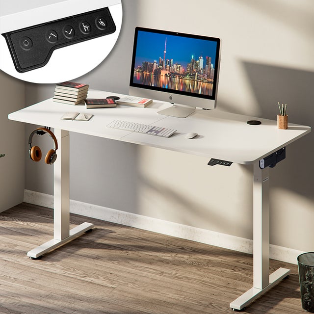 Flamaker Scrivania Elettrica Regolabile In Altezza (73-122cm) Con Memoria E USB, Nero