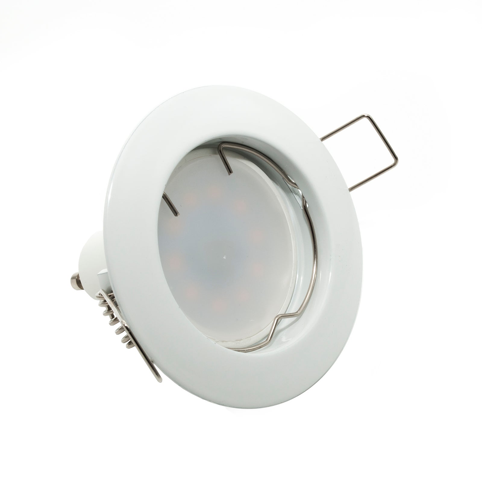 Lampe LED spot 8W lumière diffuse 150 degrés encastrée ronde trou GU10 6cm 220V COULEUR BLANC LUMIÈRE 4000K - 2
