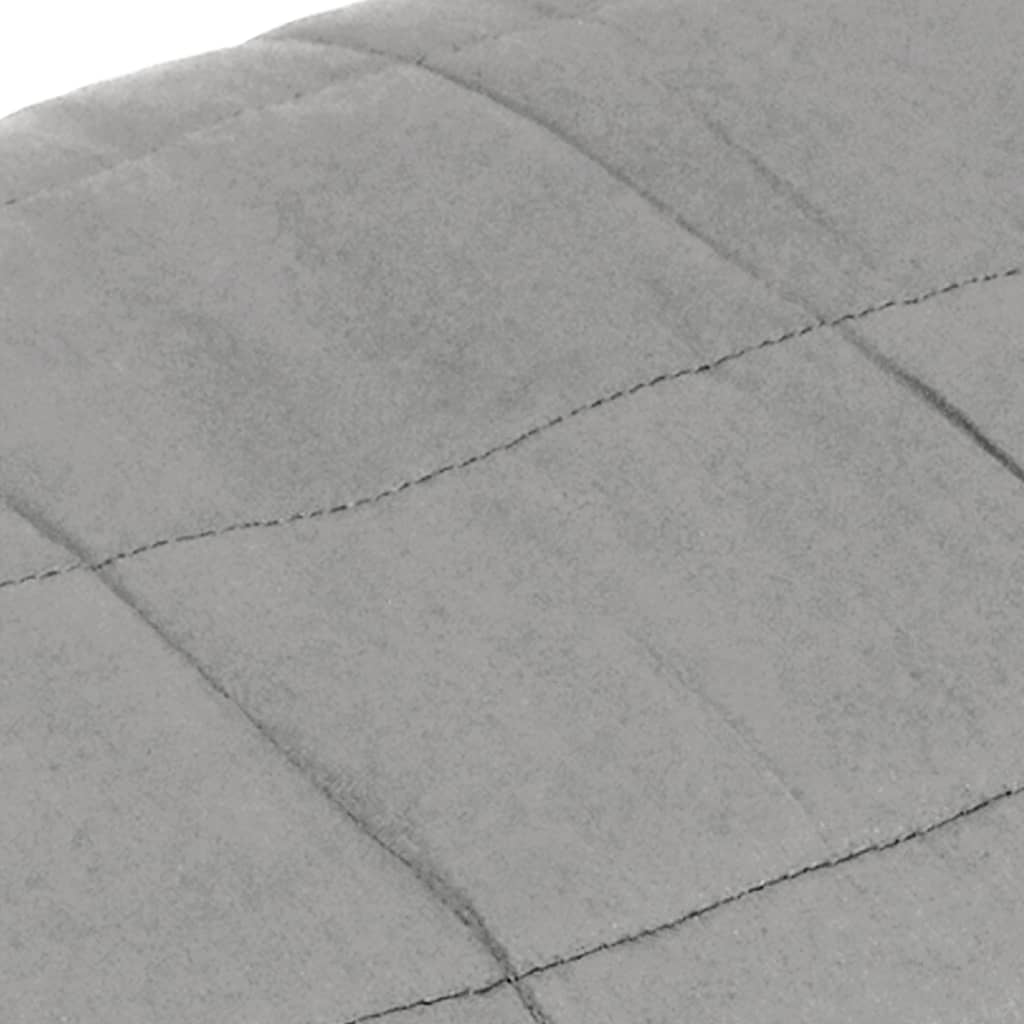 Couverture lestée Gris 220x230 cm 11 kg Tissu vidaXL - 5