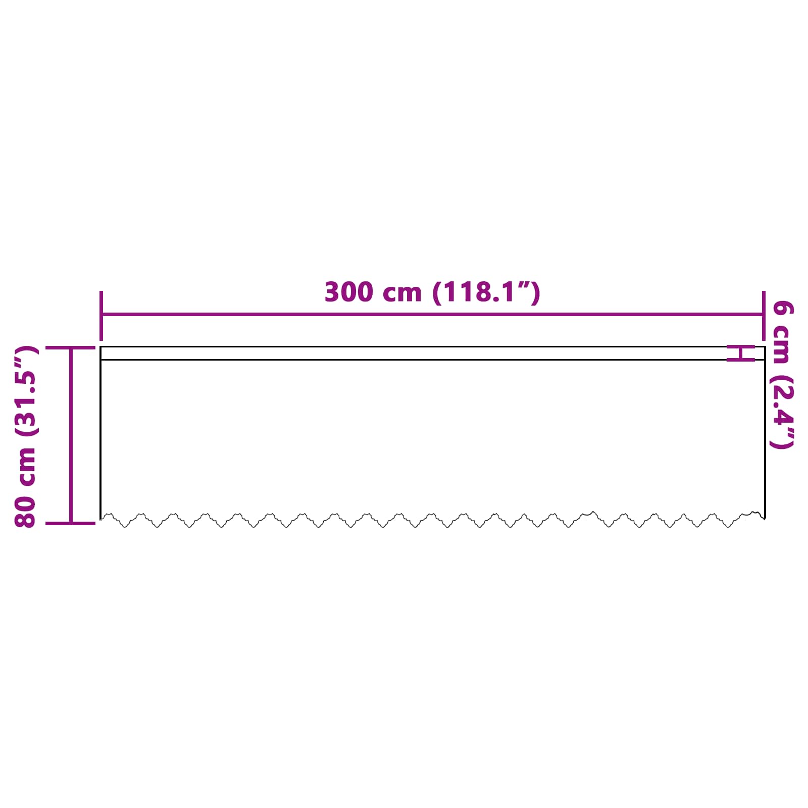 Firanka Koronkowa z zasłonami Biały 80 x 300 cm Poliester vidaXL - 8