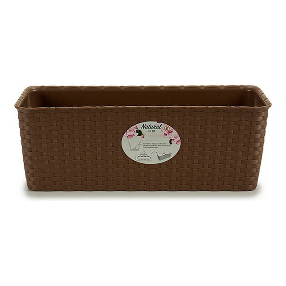 Vaso Natural Rett. Tortora 40X16 H 13 Stefanpl - 2