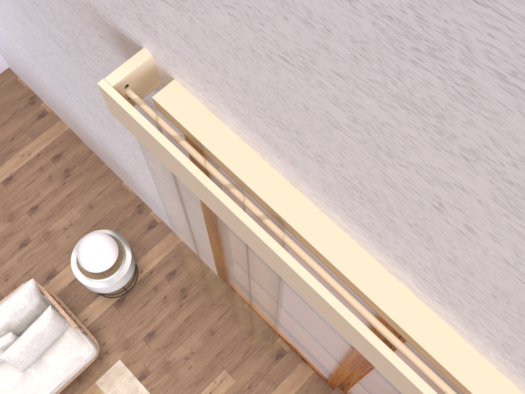 Cache coffre volet roulant 270 cm ATOLE - Crème RAL1015 - 3