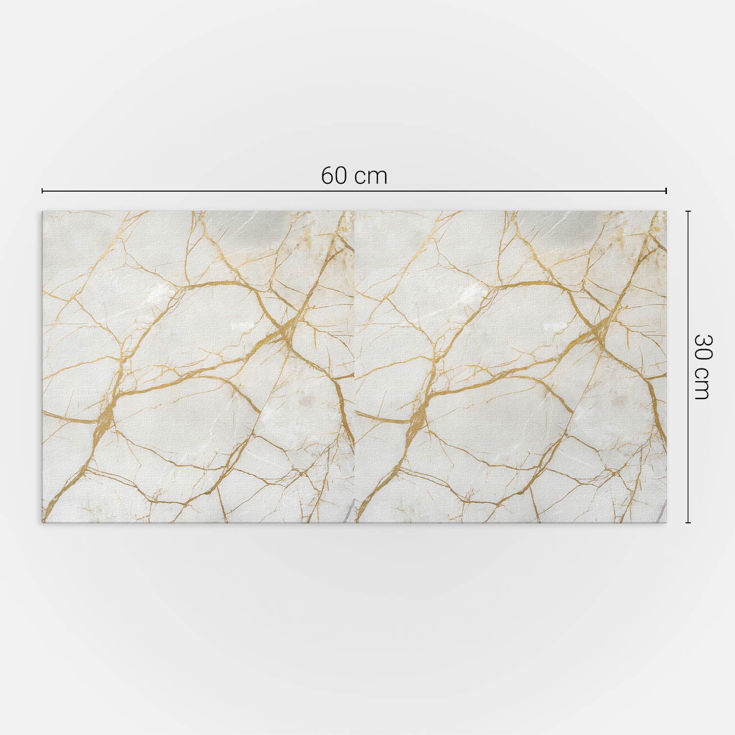 Panneaux muraux décoratifs, panneaux en PVC | 6x60x30 cm |Modèle de marbre élégant - 5