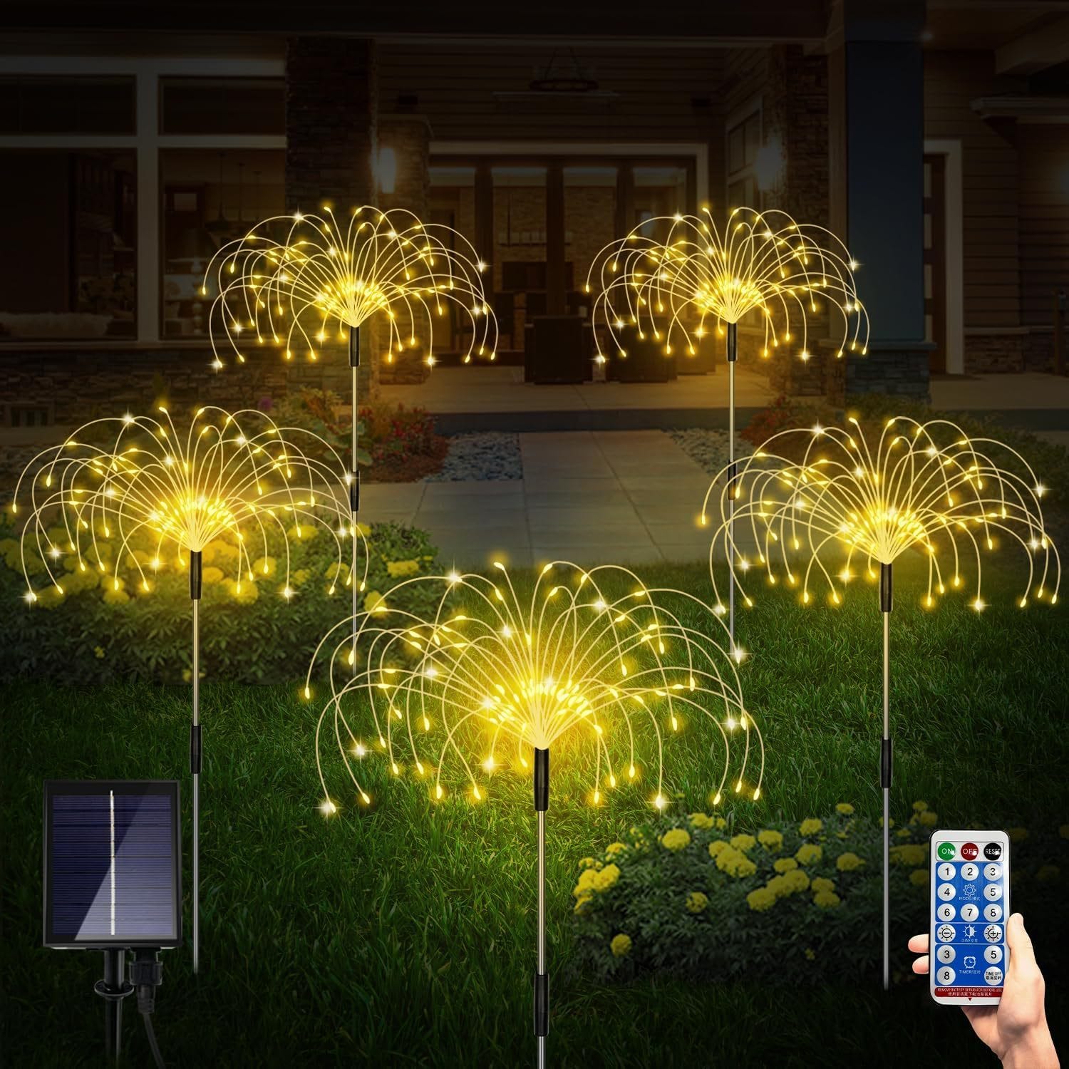 Set di 8 lampade solari da esterno a forma di globo luminoso su paletto per giardino, vialetto, bianco freddo | Leroy Merlin Set di 8 lampade solari da esterno a forma di globo luminoso su paletto per giardino, vialetto, bianco freddo | Leroy Merlin