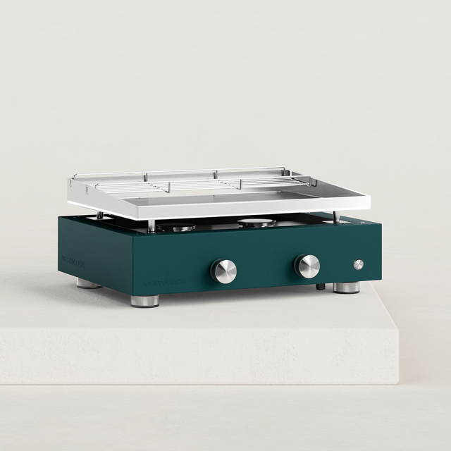 Plancha gaz Simplicity 2 feux inox Plaque inox massif 6 mm d'épaisseur