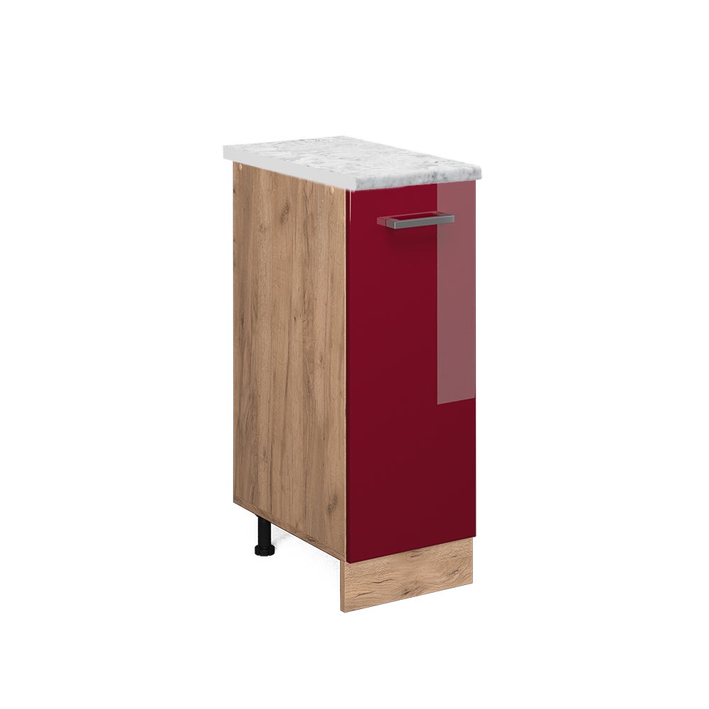 Vicco Szafka apteczna R-Line, Czerwony połysk, 30 cm BR Marmur