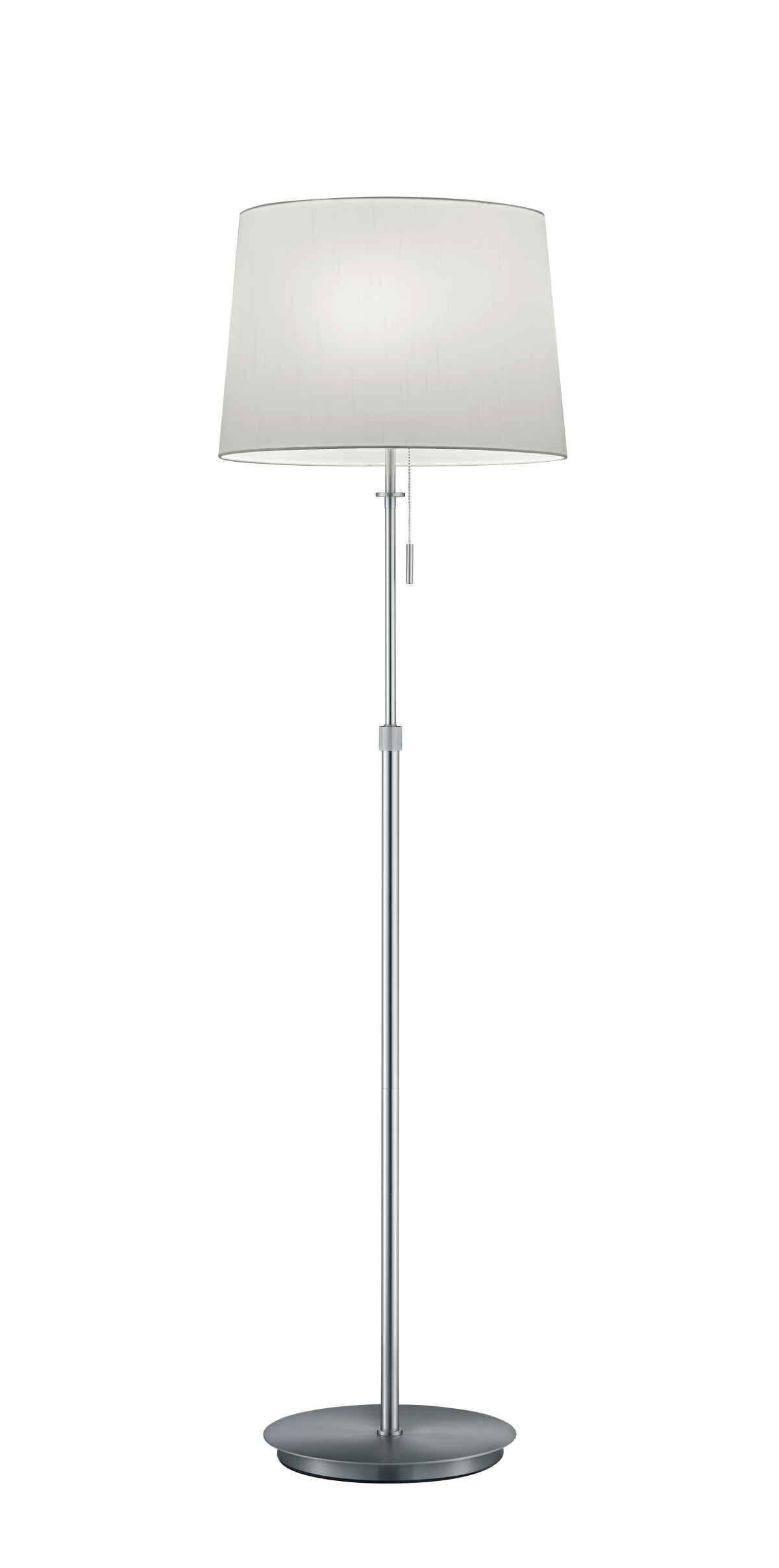 Lampa podłogowa stojąca Lyon biało-srebrna 3xE27x60W wym: 180 x 46,3 x 46,3 cm tkanina Trio