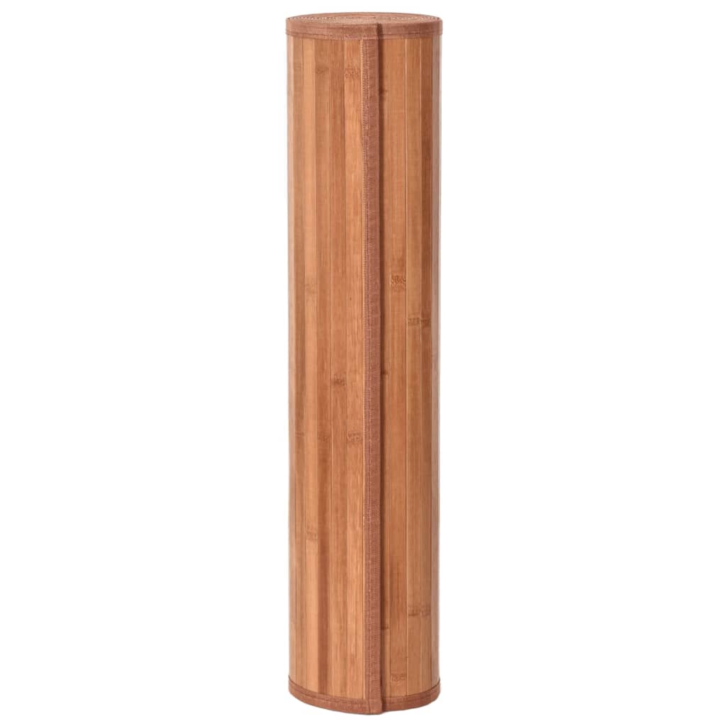 Tapis rectangulaire marron 60x400 bambou - 3
