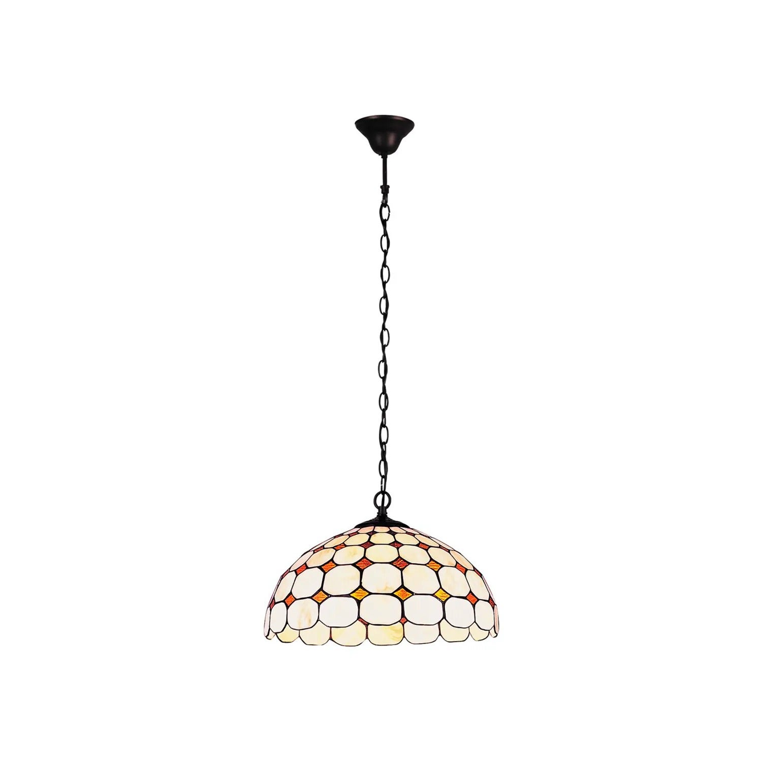 Lampa wisząca Marvel brązowo-wielokolorowy 2xE27x40W szkło witrażowe wym:100x40x40cm IP20 Rabalux