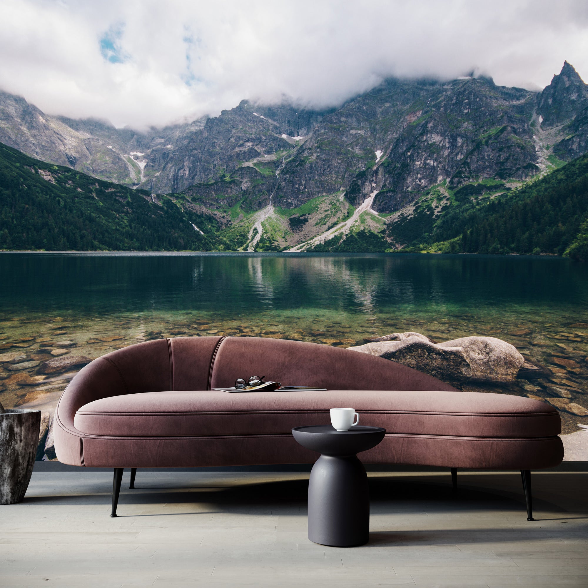 Vlieseline Papier Peint Photo LAC Morskie Oko Paysage 3D Nature Montagne Pour Chambre 315cm x 210cm - 4