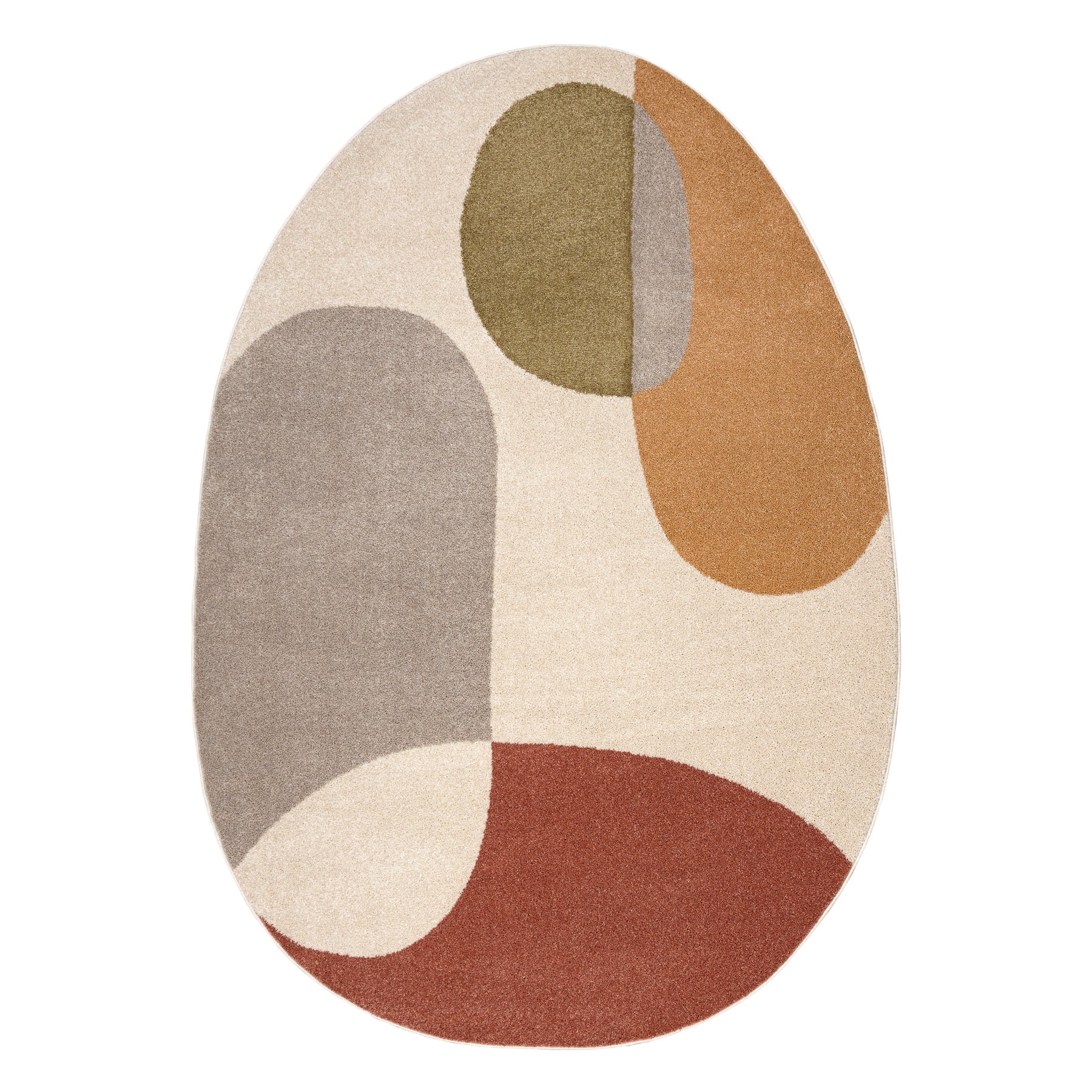 Dywan FUSION 5706 krem / terakota Shape - Geometryczny, nowoczesny, abstrakcyjny, nieregularny 160x220 cm