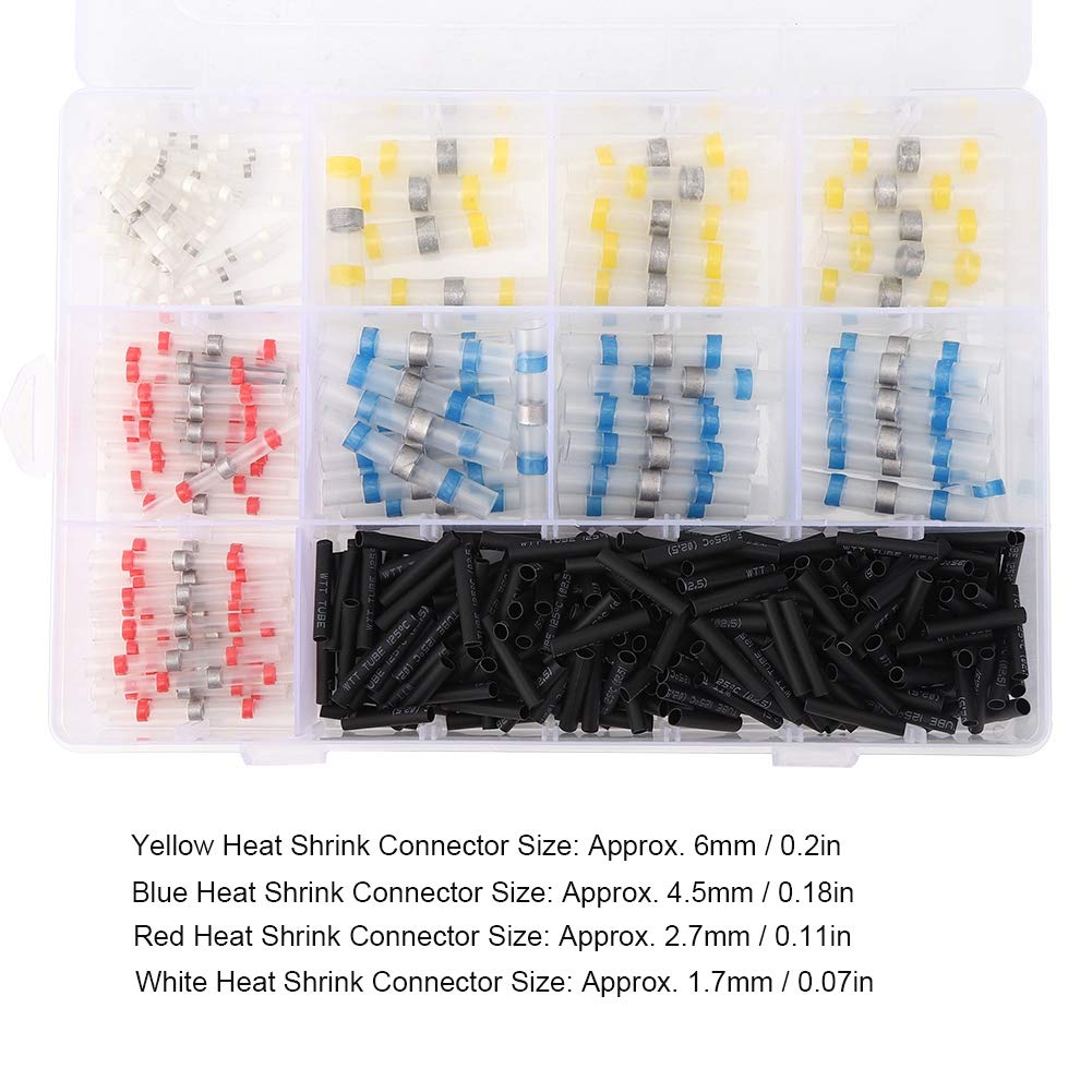 Kit di guarnizioni per terminali di isolamento per manicotti di saldatura da 350 pezzi, impermeabili e leggeri - 3