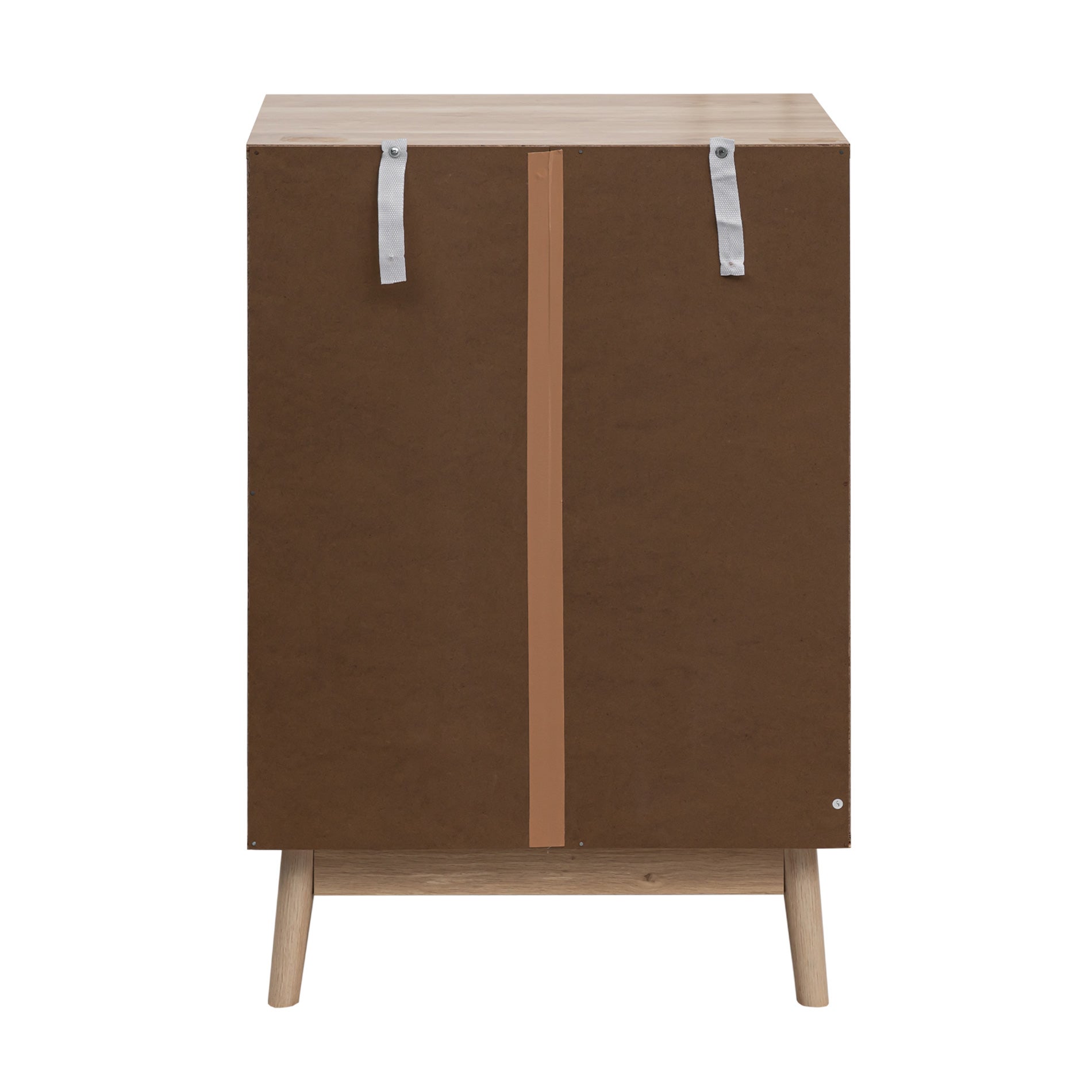 Cómoda 4 Cajones Rebecca Mobili Madera marrón Mueble de dormitorio Estilo nórdico - 5