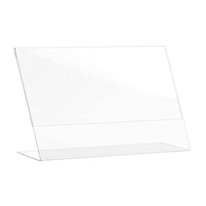 RAKUTE 6 Portamenu Da Tavolo In Acrilico A5 - Espositore Per Menu, Foto E Avvisi Con Base A L - Foto 11