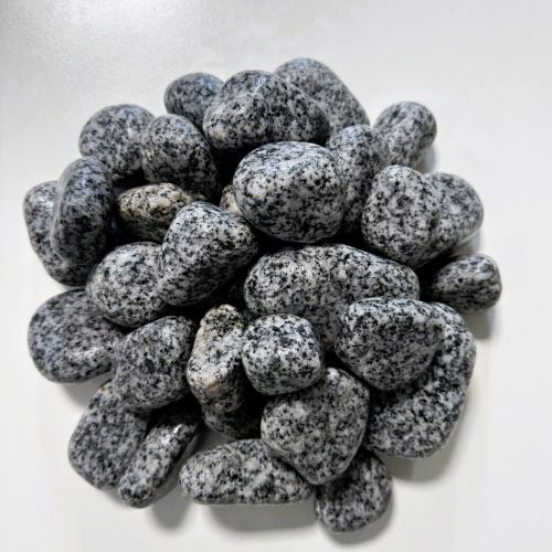 Albedo Pierre - Galets Décoratifs de Jardin en Granit Gris- 4-6 CM