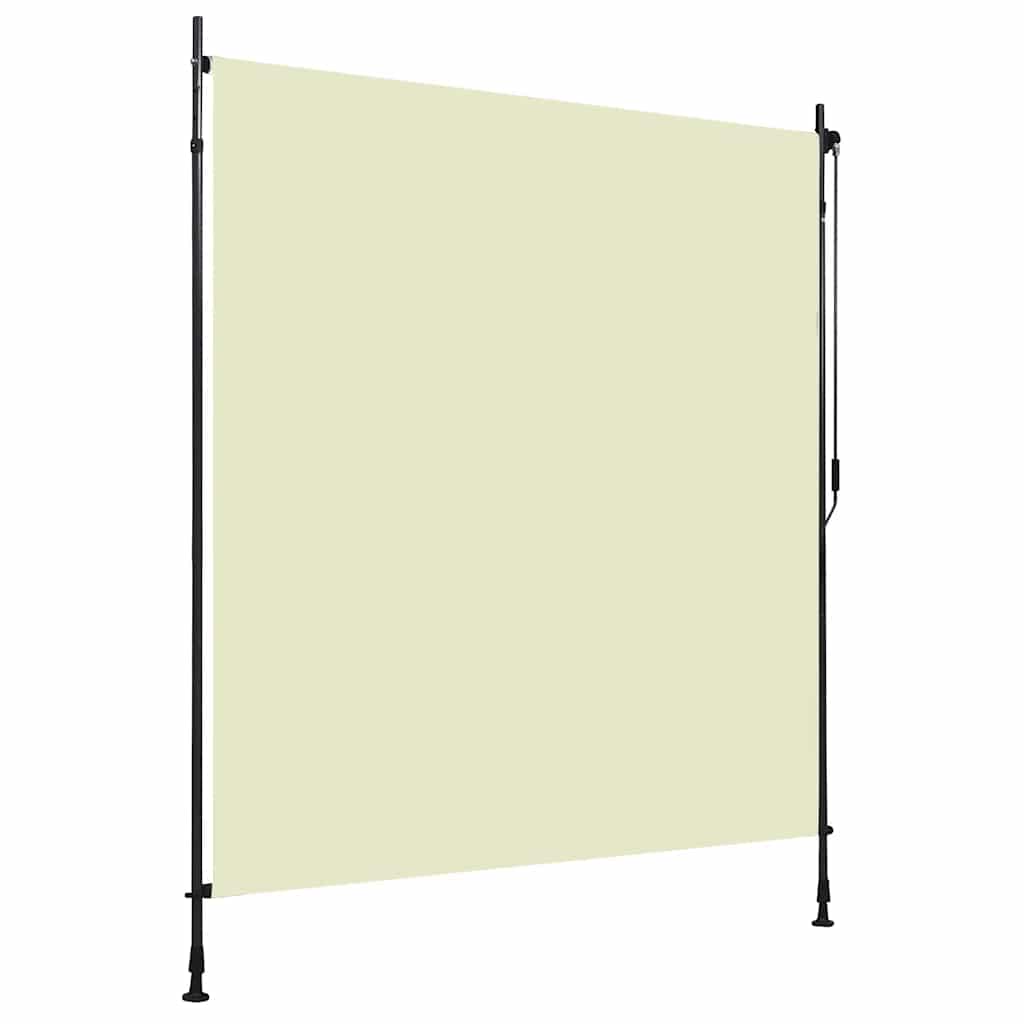 Estor enrollable exterior de 200 x 270 cm, color crema.