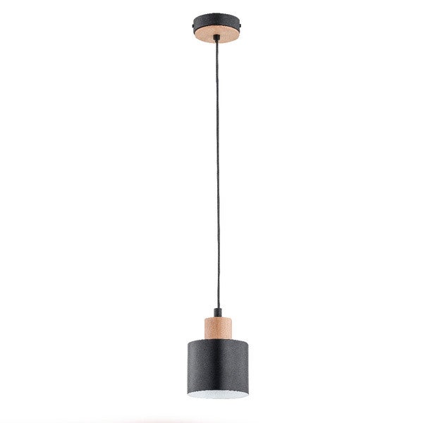 Lampa wisząca IVO czarna 1 x E27 x 15W wym: 90 x 12,5 x 12,5 cm Alfa