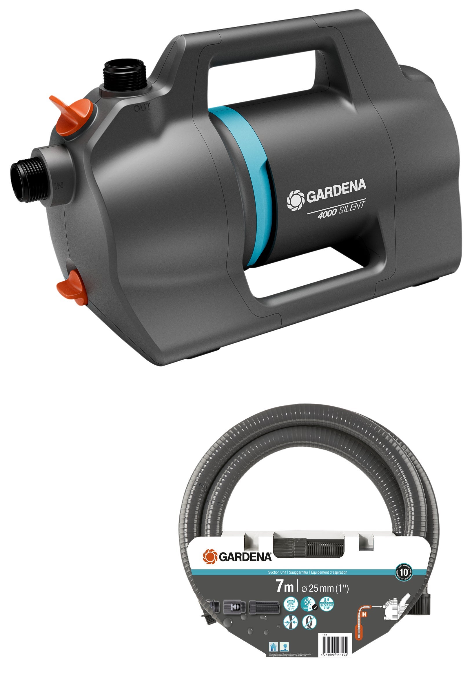 Pompa Acqua A Benzina VidaXL 4800W - 80mm Portata 60 M&sup3;/h, Per Drenaggio E Irrigazione Giardino