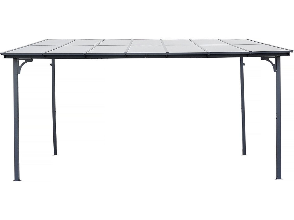 Pergola przysufitowa "Marvin" - 4 x 3 m - 423 x 298 x 243 cm - Ciemnoszara