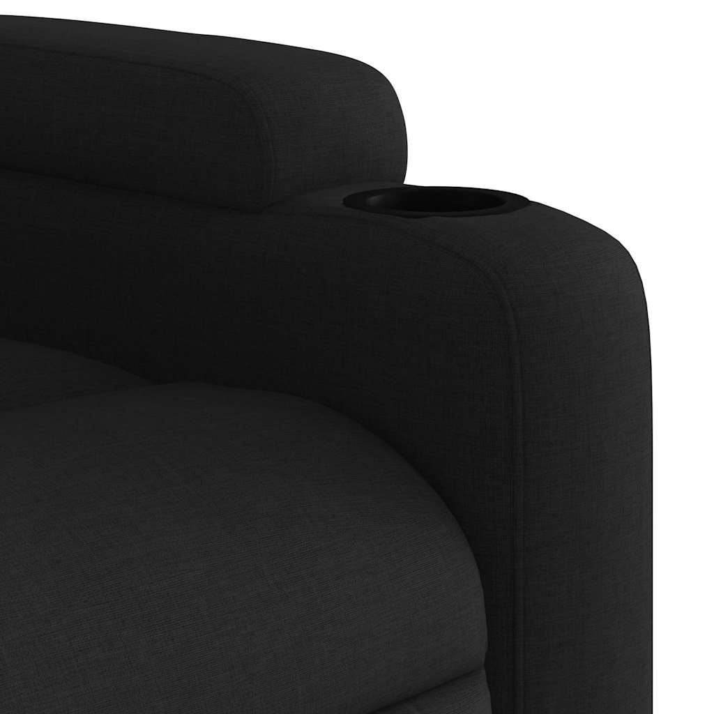 Fauteuil de Salon，Chaise，Fauteuil inclinable de massage en tissu noir - 9