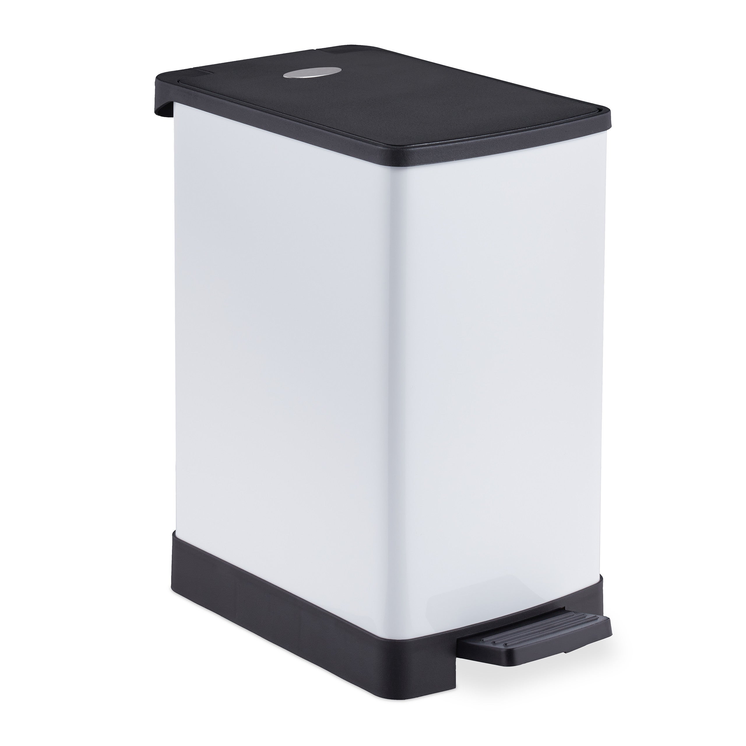 Relaxdays Poubelle De Salle De Bain, 8 Litres, Seau Intérieur Amovible