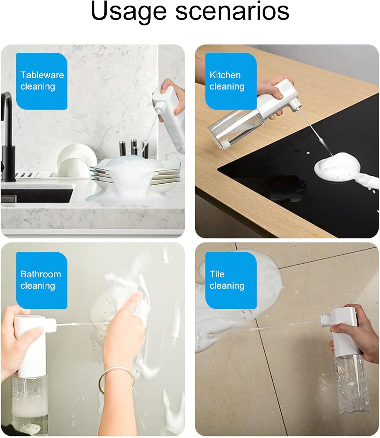 Distributeur automatique de savon mousse | Distributeur électrique de shampoing mousse – Machine à mousser pour le bain des chiens et des chats - 5