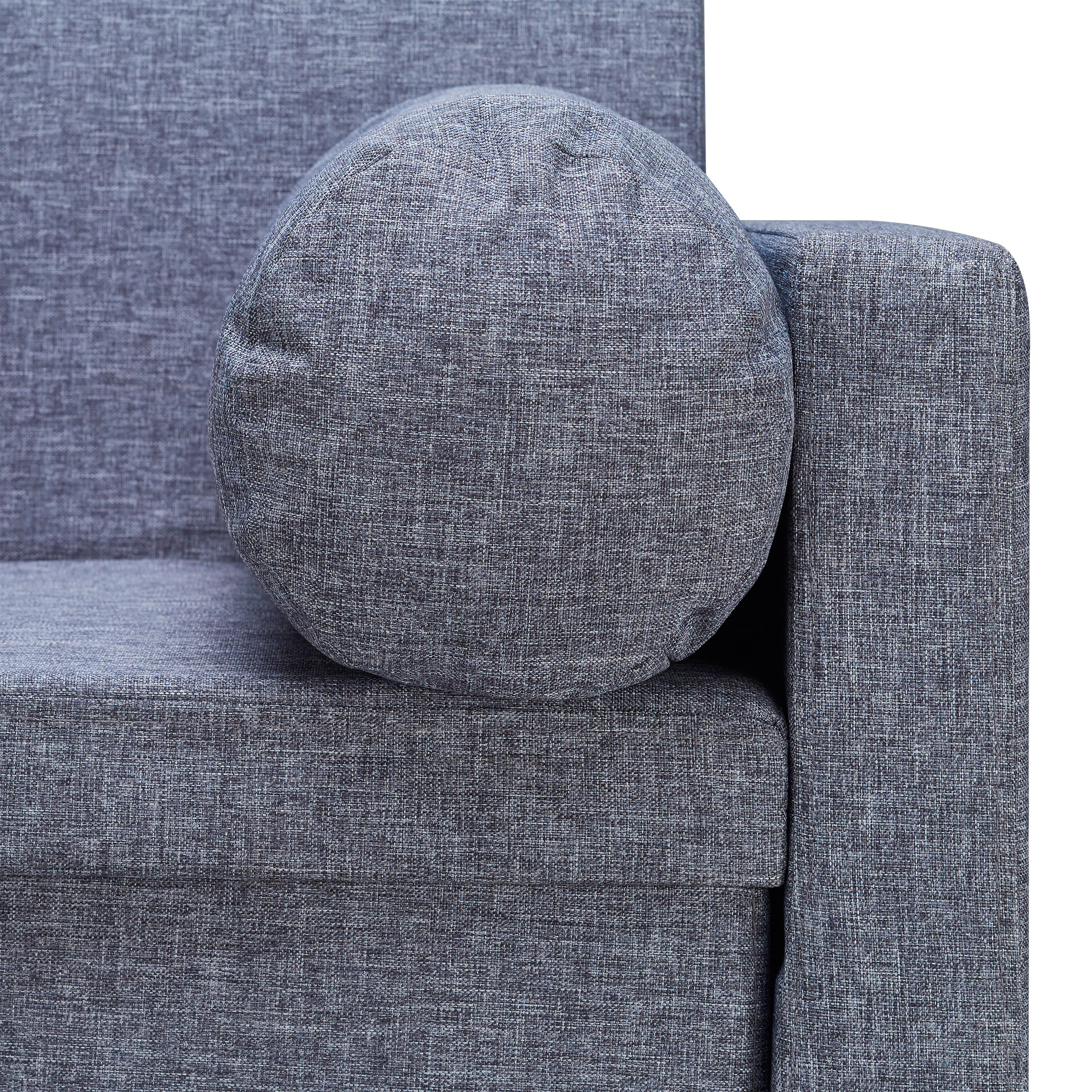 Banc dossier 2 places banquette coffre de rangement pliable assise pratique pliant HxlxP: 75x115x47 cm, gris, Relaxdays - 7