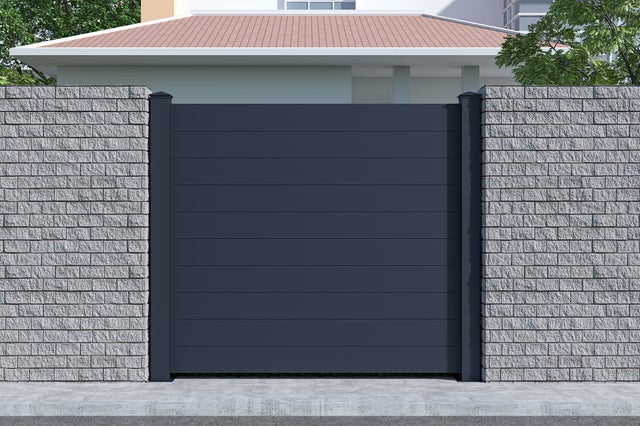 Lot de 10 panneaux de clôture aluminium NIESEN H.170 cm - Kit complet 19m