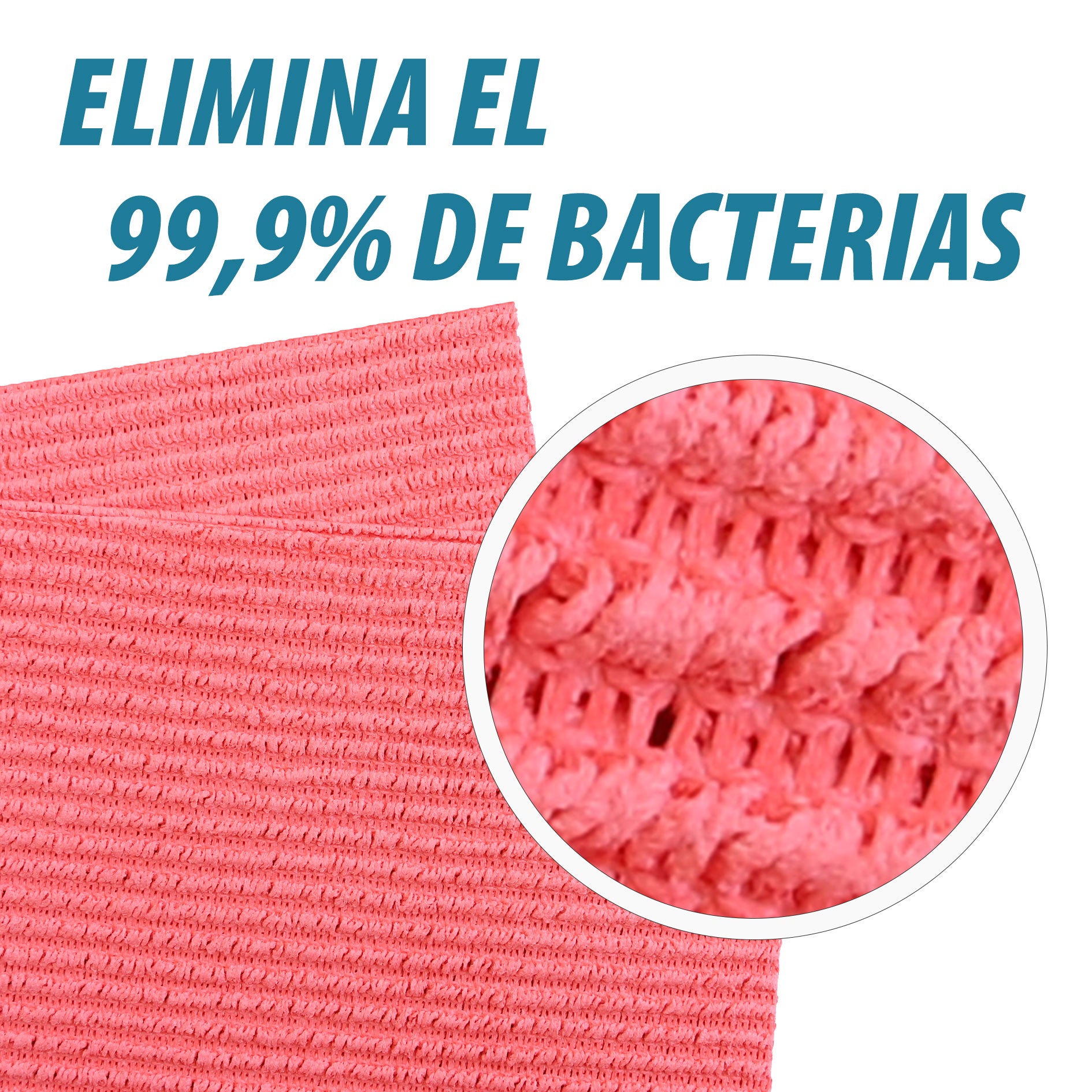 MAYA Bayeta Ultra Plus. Especial para Cristal y Acero Inoxidable. Máxima Absorción No Deja Marcas. Poder Antical y Antibacterias. Pack 5 Uds (Rojo) - 3