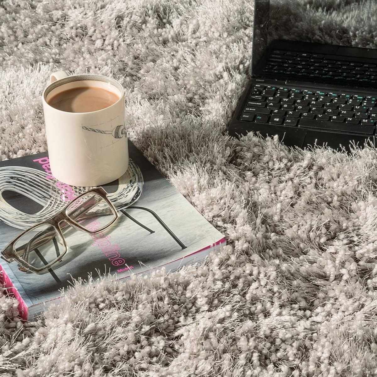 Tapis shaggy tufté FLOOD 160x230 cm - 2