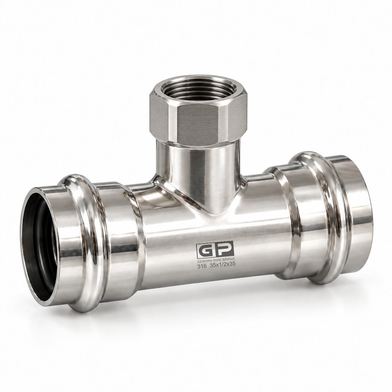 GP Teu Inox 316 V press 35x1/2x35 | Leroy Merlin