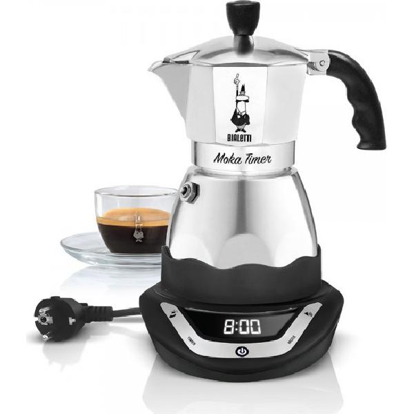 Cafetera moka eléctrica totalmente automática bialetti easy timer 6 de 0,5 l