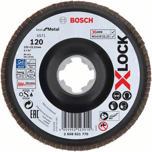 Tarcza lamelkowa Bosch PRO X571 X-Lock 125 mm G120 - 2608621770