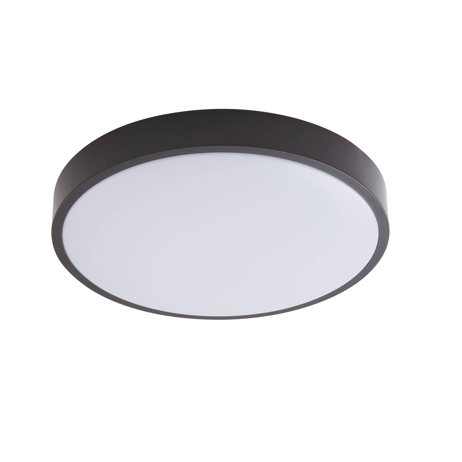 Lámpara De Techo LED Plana Diámetro 22 Cm -GBLY Lámpara De Baño Blanco Frío Negro 15W