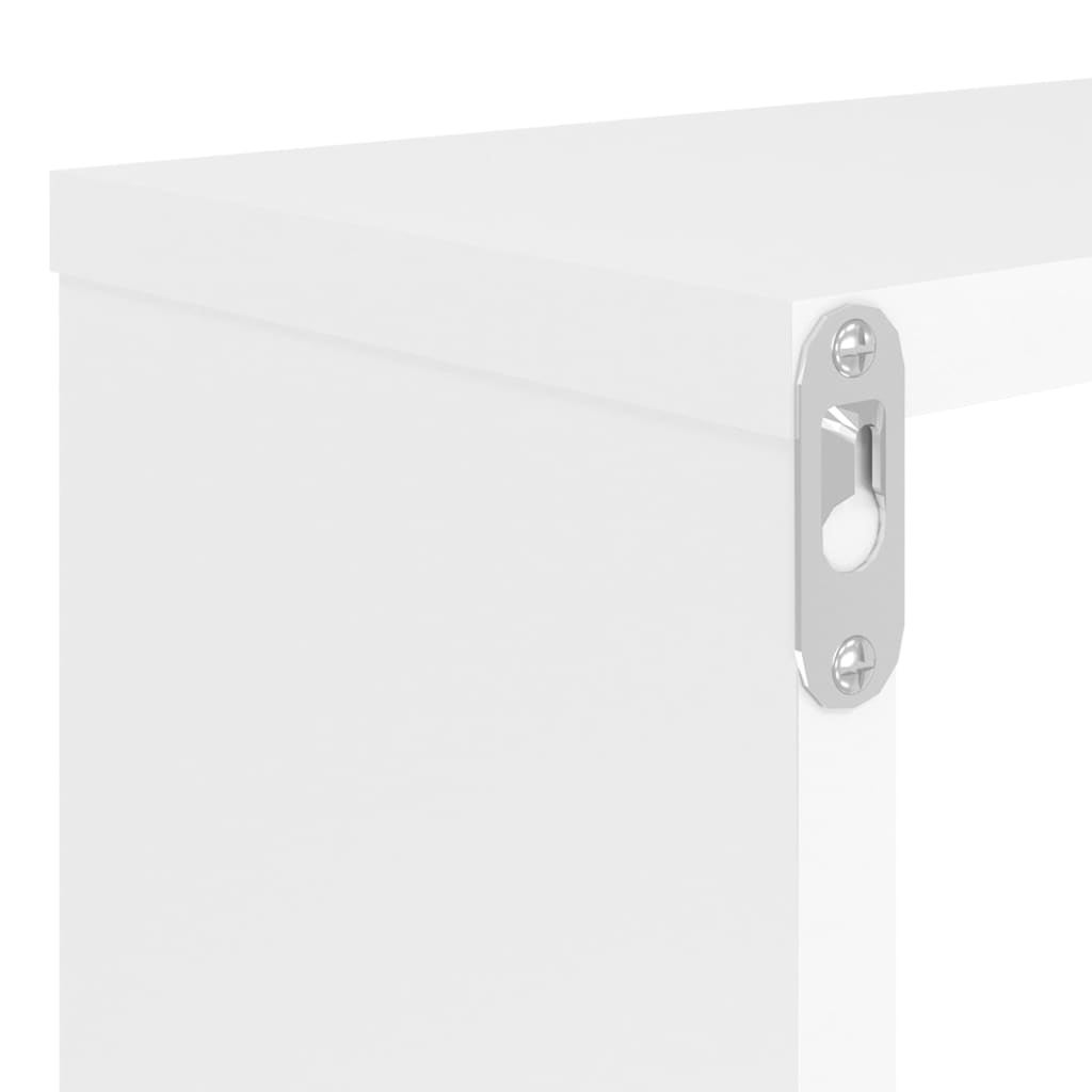 Étagères cube murales 2pcs Blanc 80x15x26,5cm bois d'ingénierie vidaXL - 8