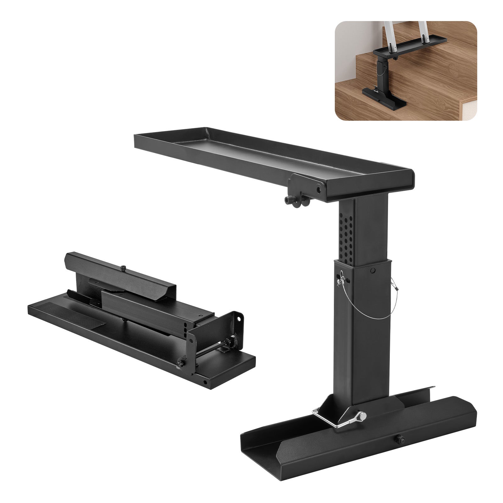 Poziomnica do nóg drabiny Stabilizator drabiny Poziomica 594,36x289,5-457,2mm VEVOR