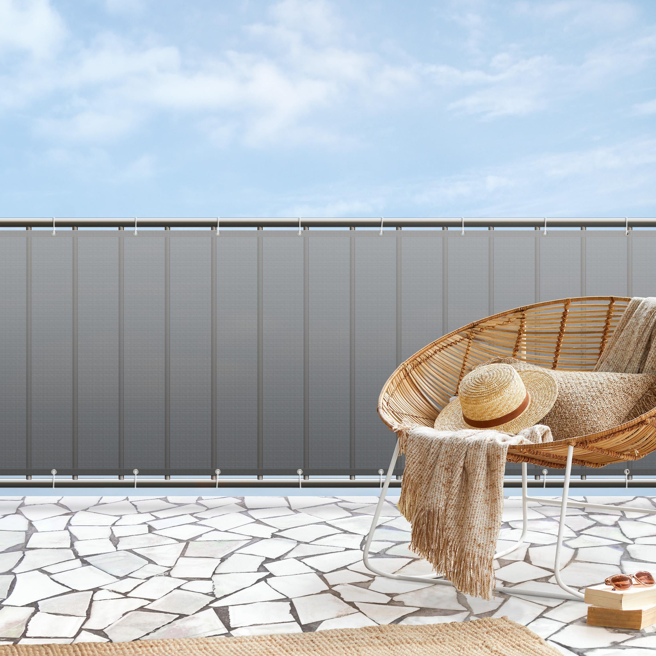 Malla Sombreado Grado Comercial Pantalla De Privacidad Para Vallas ColourTree - Grado Comercial 150 G/m² - Marrón 10x127 Cm - Resistente Y Personalizable Decoración Exterior