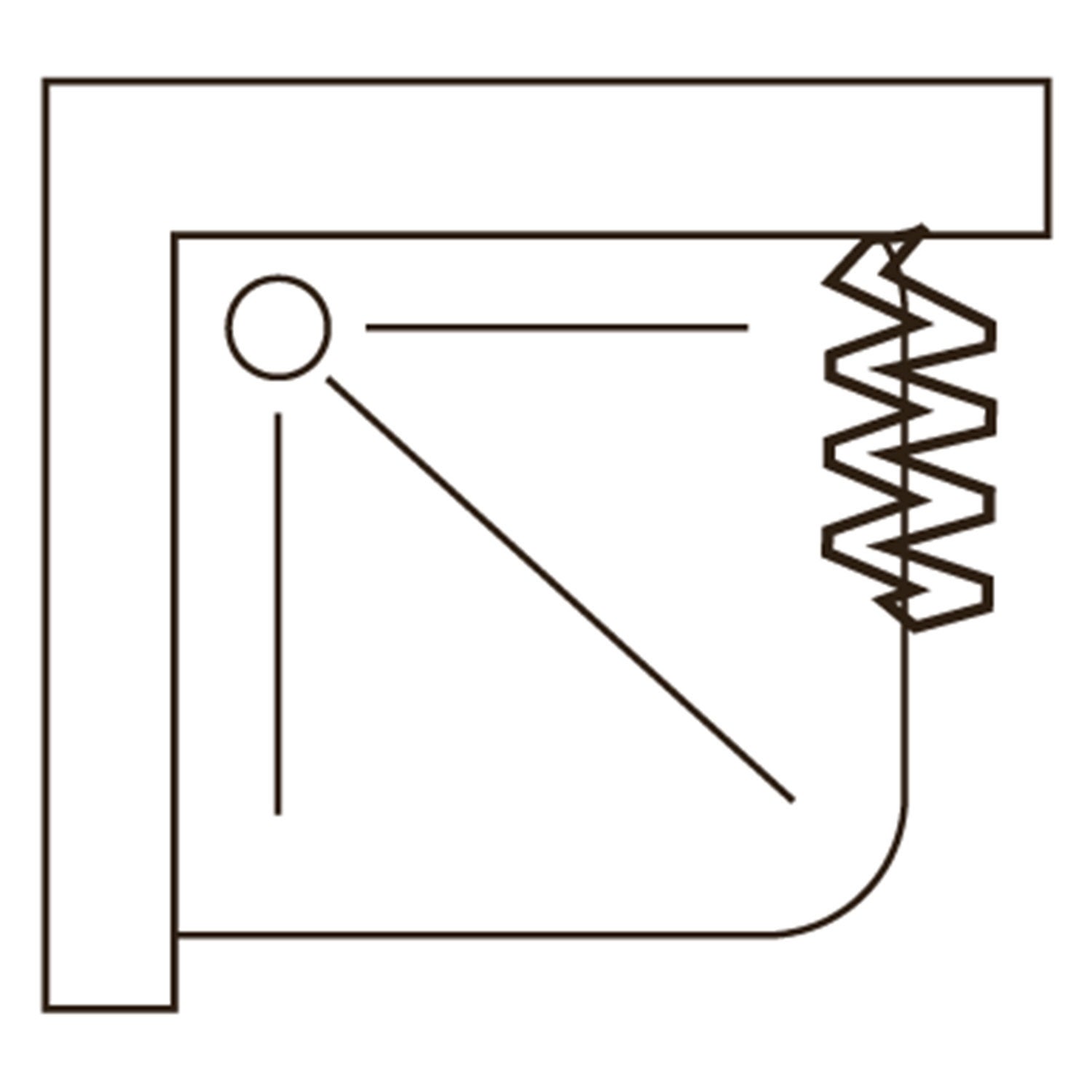 Mampara de Ducha 90x90 CM 185 de PVC mod. Acquario con apertura Lateral - 4
