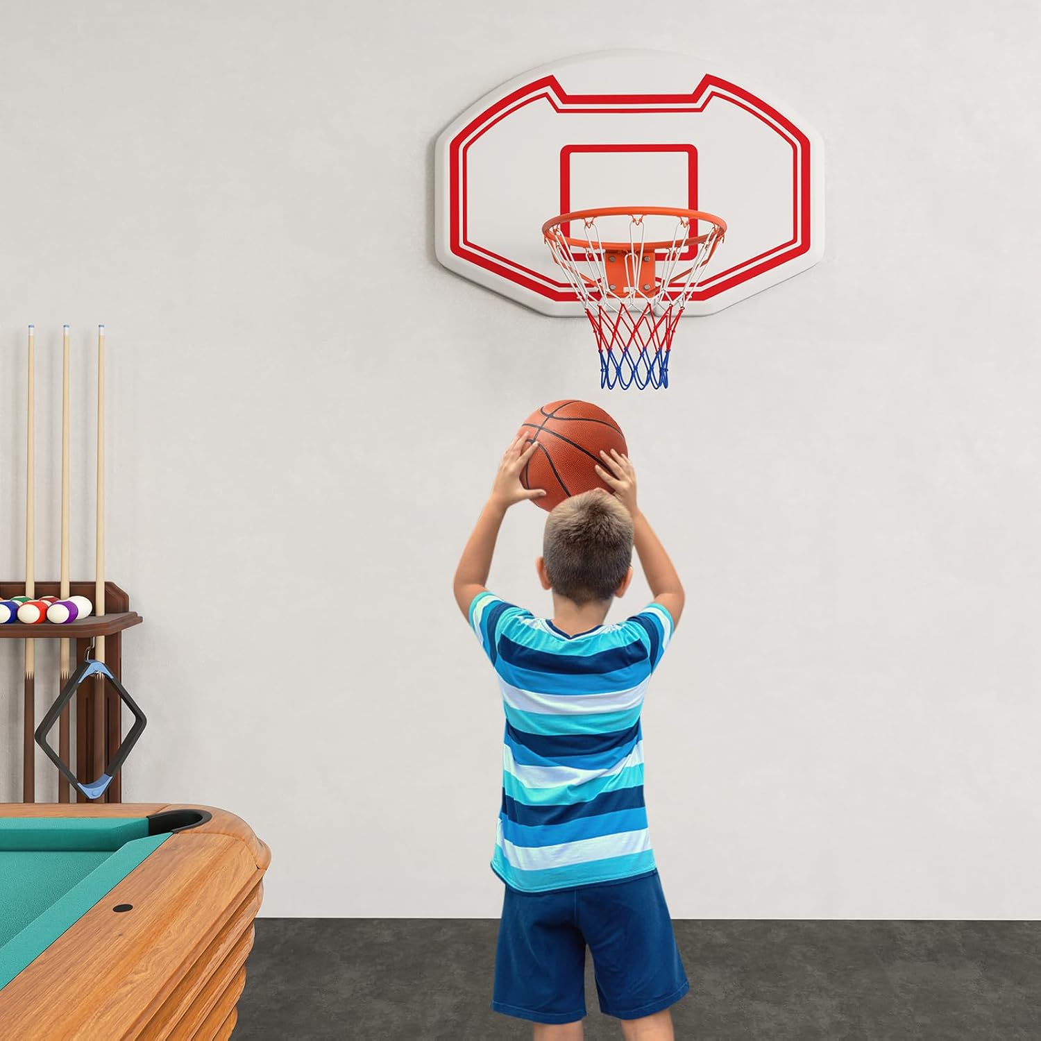 PANIER DE BASKET-BALL pour trampoline, robuste, pour Dunking, plinthe