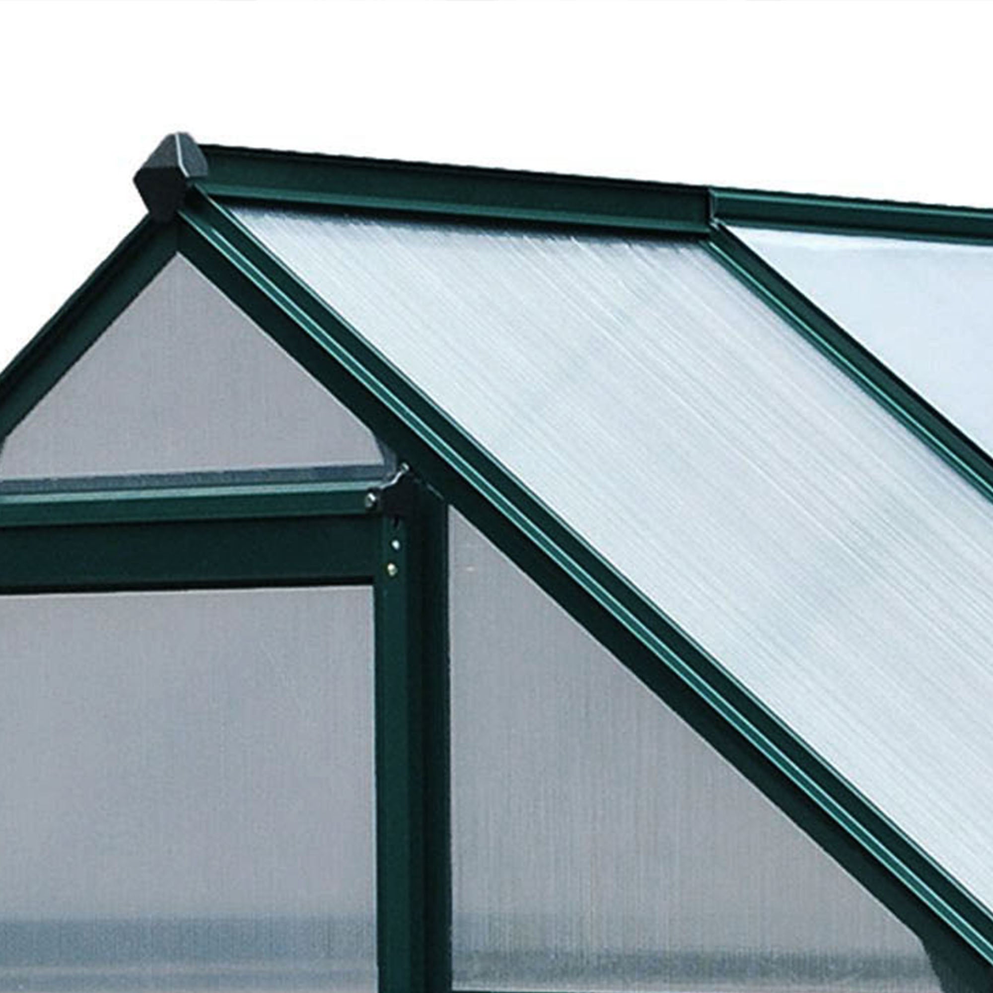 Serre fixe polycarbonate Outsunny 2,51 m² vert foncé - 8